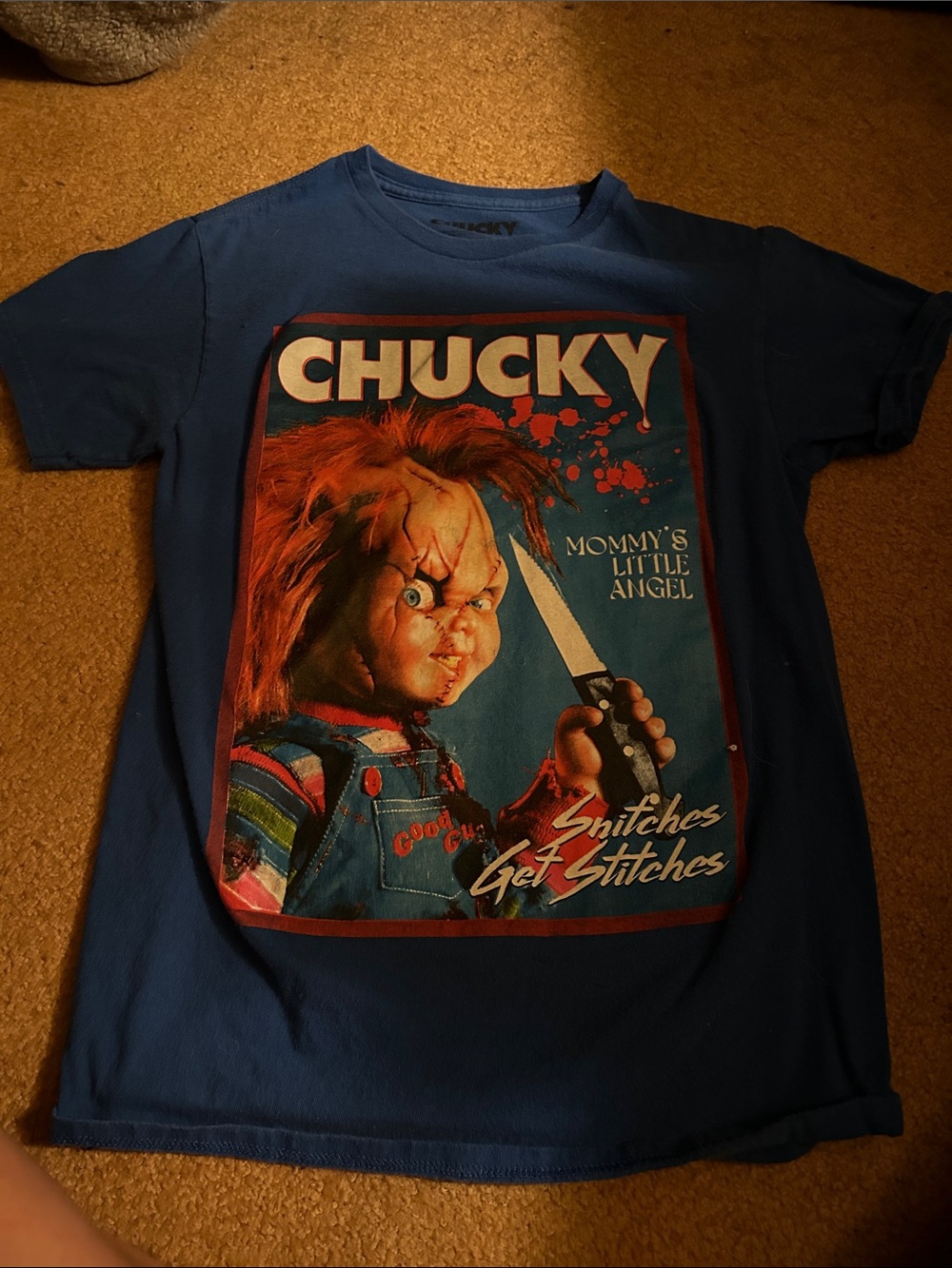Chucky Graphic  T-Shirt - Blue